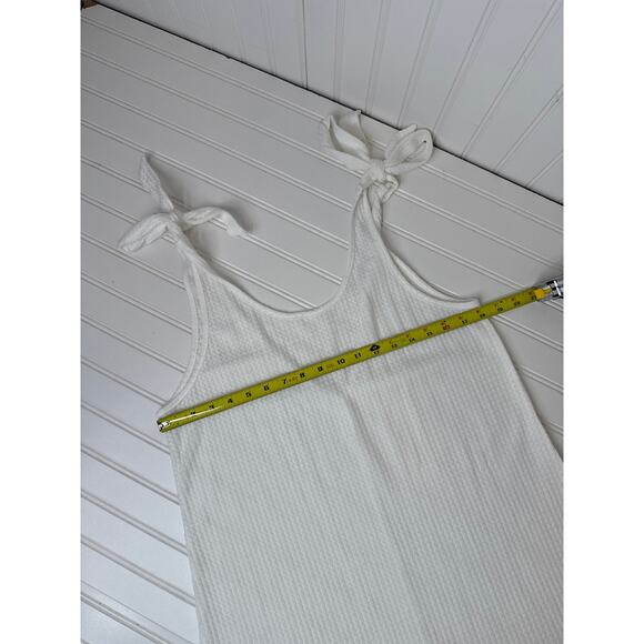 NWT Cupshe Pinafore Romper & Waffle Knit Beach Tie Shoulder Cover Up BUNDLE Sz L - Picture 7 of 8